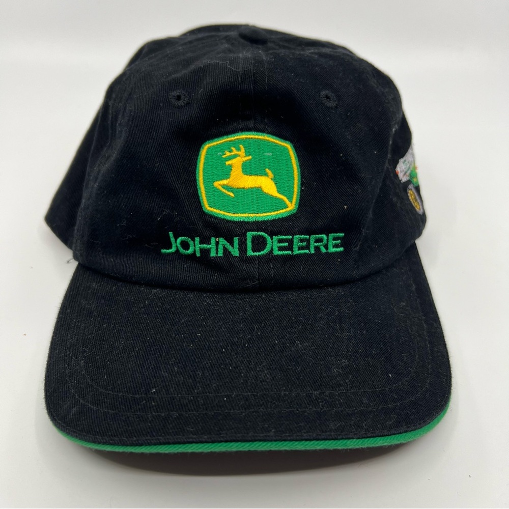 John Deere Commercial Sprayers Black Cap Hat Strap With Buckle